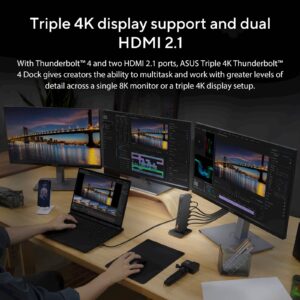 ASUS priklopna postaja ASUS Triple 4K Thunderbolt 4  Dock DC500