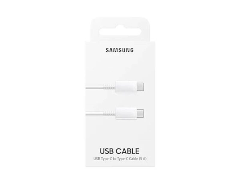 SAMSUNG PODATKOVNI KABEL TYPE- C TO TYPE- C WHITE 5A
