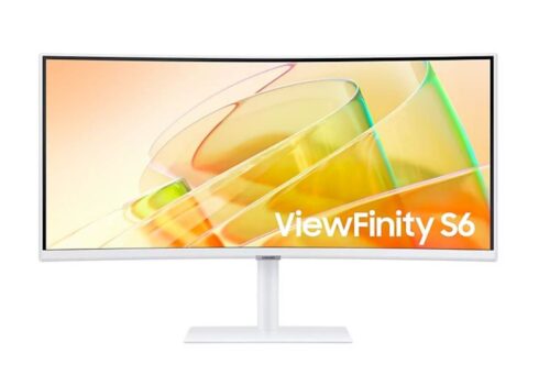 Monitor Samsung 34" S65TC ViewFinity S6 ukrivljen, VA, 3440x1440, HDMI,DP, USB, Thunderbolt, bel