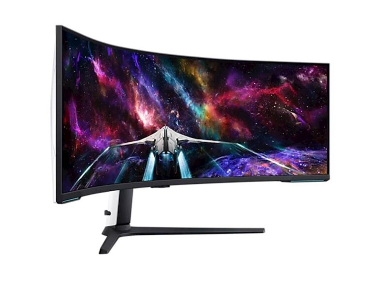 Monitor Samsung 57" G95NC Odyssey Neo G9 ukrivljen, Mini-LED, VA, 7680x2160, 3x HDMI, DP, USB, 240Hz