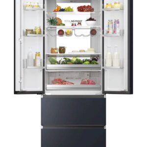 Hladilnik HAIER HFW7720ENMB, 200,6 cm, E, 477 l, French Door, iconic črna