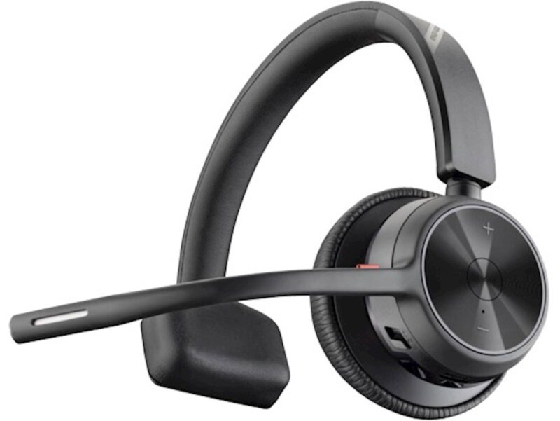 Naglavne slušalke Poly Voyager 4310 USB-A + ključek BT700, stojalo, MS teams, monoavralne
