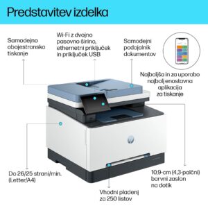Večfunkcijska barvna Laserska naprava HP Color LaserJet Pro MFP 3302sdw