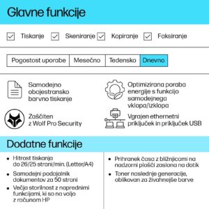 Večfunkcijska barvna Laserska naprava HP Color LaserJet Pro MFP 3302fdn