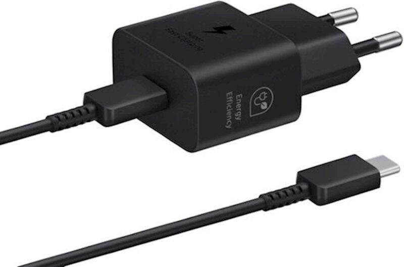 SAMSUNG ADAPTER+KABEL HITRI TYPE-C TO TYPE-C 25W BLACK