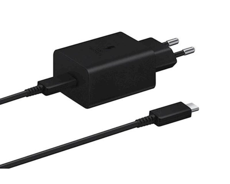 SAMSUNG ADAPTER HITRI + KABEL TYPE-C to TYPE-C 45W BLACK