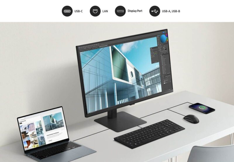 Monitor Samsung 27" S80UD ViewFinity S8, IPS, 3840x2160, HDMI, DP, USB-C