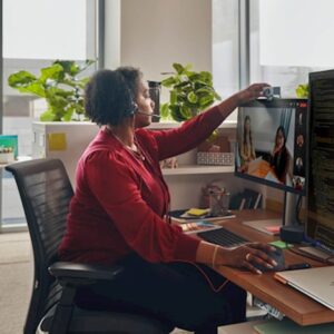 Stereo slušalke Poly Blackwire 3320 USB-C s potrdilom Microsoft Teams + adapter USB-C/A
