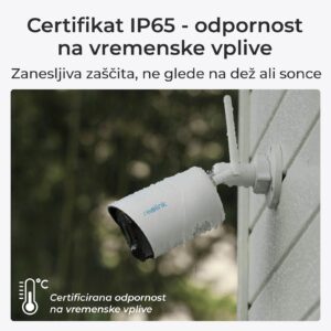 Reolink IP Kamera Argus serija B320 3MP, Zunanja, Baterijska, dvosmerni zvok