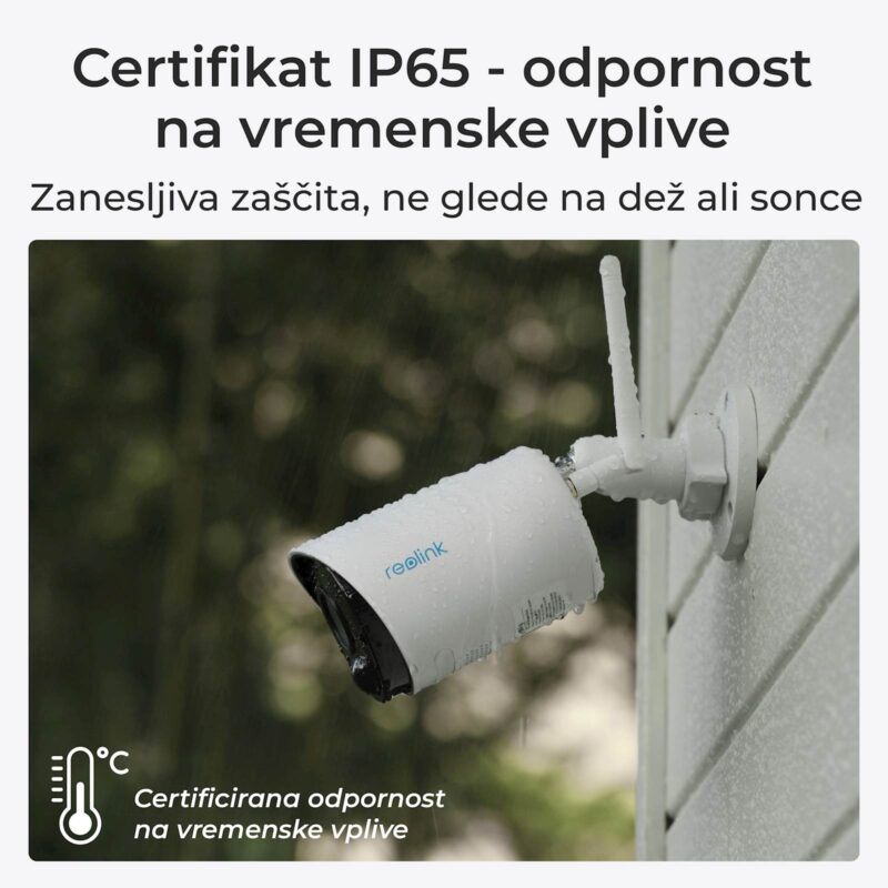 Reolink IP Kamera Argus serija B320 3MP, Zunanja, Baterijska, dvosmerni zvok