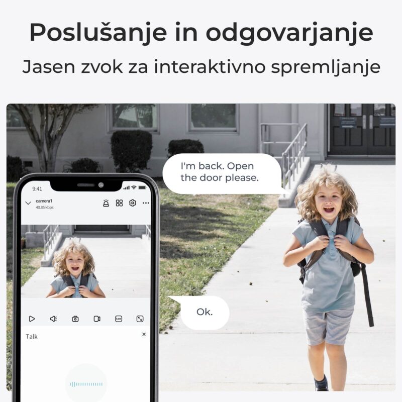 Reolink IP Kamera Argus serija B310 3MP, Baterijska, Nočno snemanje, LED luč, Wi-FI