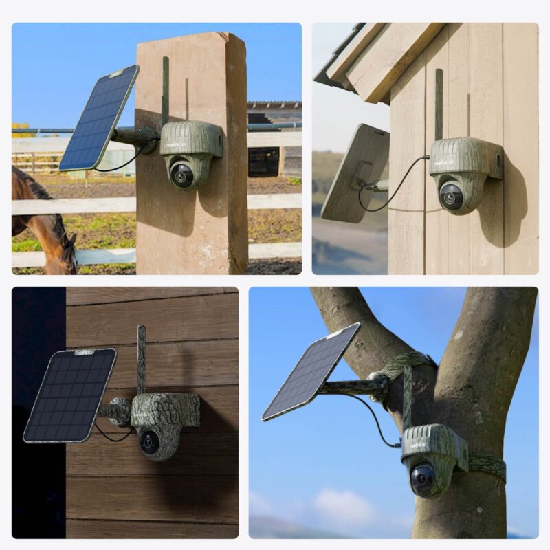 Reolink IP Kamera GO serija G450 4K, Zunanja, Baterijska, 4G LTE, 360° pogled +Solarni Panel