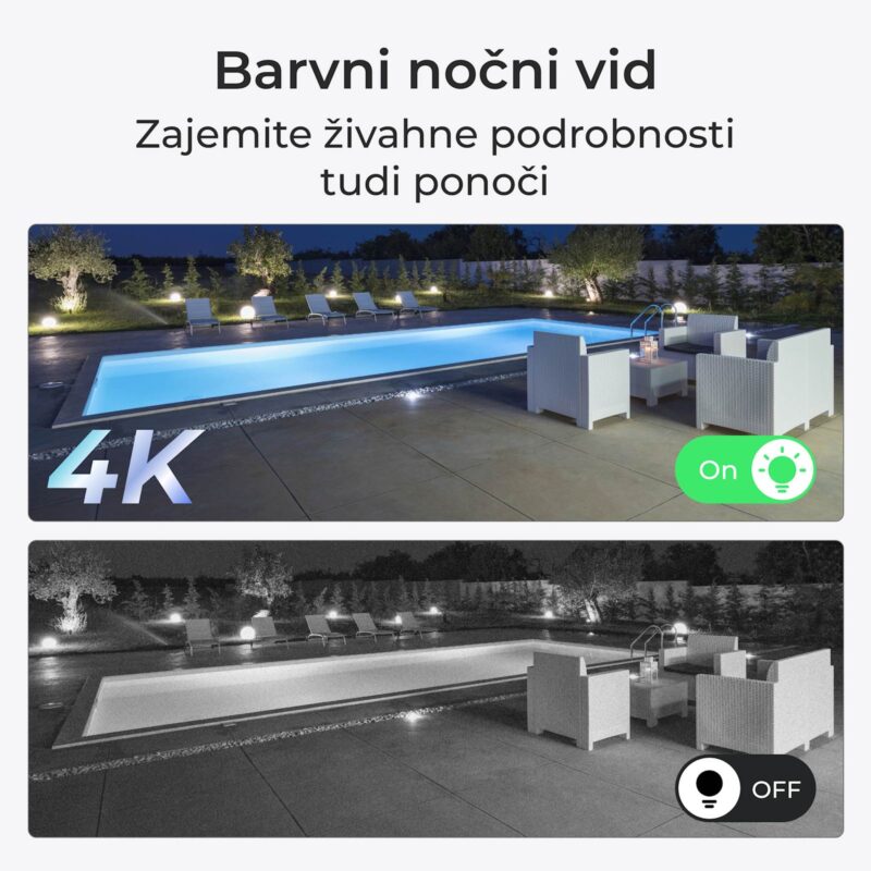 Reolink IP Kamera Trackmix Serija B770 Zunanja, Baterijska, Dvojna Leča, Samodejno sledenje, zoom.