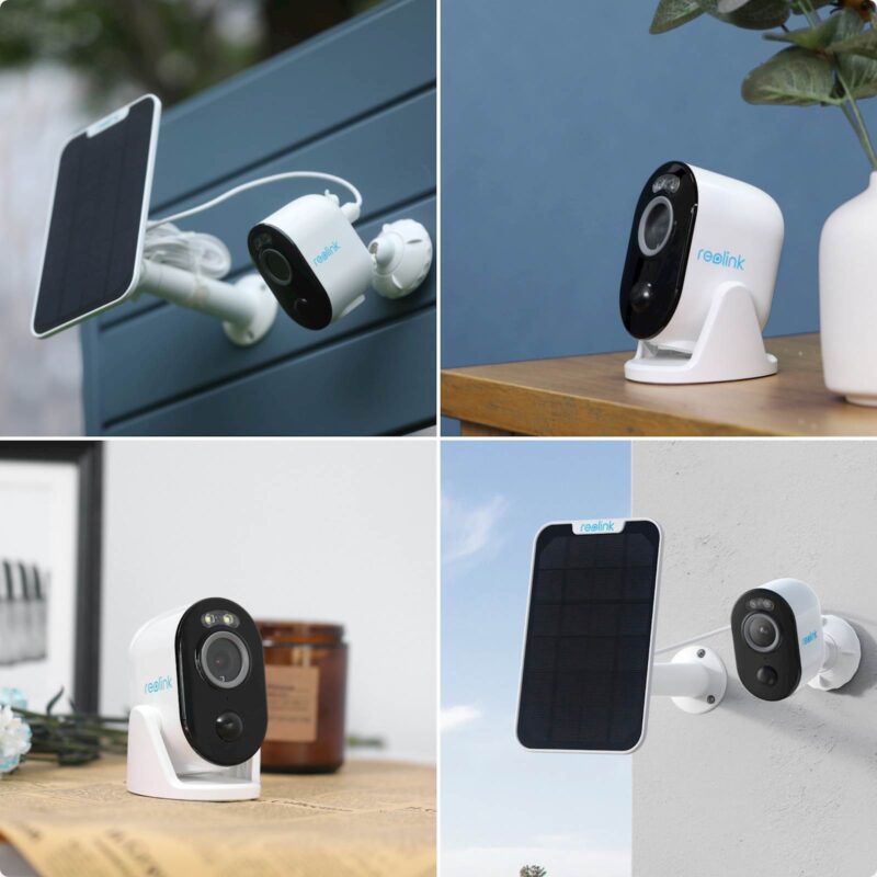Reolink IP Kamera Argus serija B330 5MP, Zunanja, Baterijska, Barvni nočni vid +Solarni Panel
