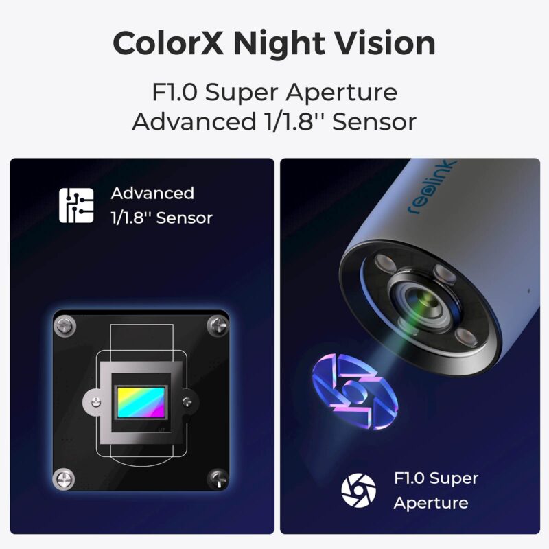 Reolink Ip Kamera ColorX serija P320X 4MP, Zunanja, Barvni nočni vid, POE