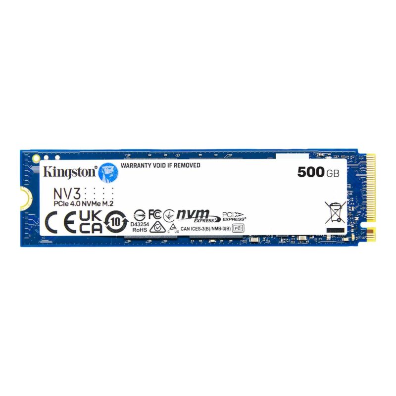 SSD Kingston M.2 PCIe NVMe 500GB NV3, 5000/3000MB/s, 4.0 x4