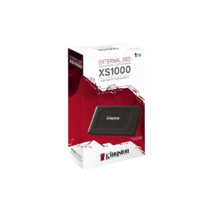 SSD Kingston prenosni 1TB XS1000 rdeč, USB A 3.2, 1050/1000MB/s