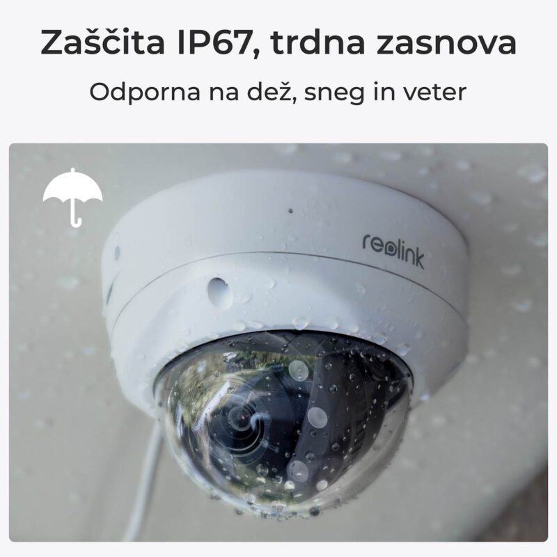 Reolink Ip Kamera serija P437 4K, Zunanja, IK 10 odporna, 5x optični zoom, POE