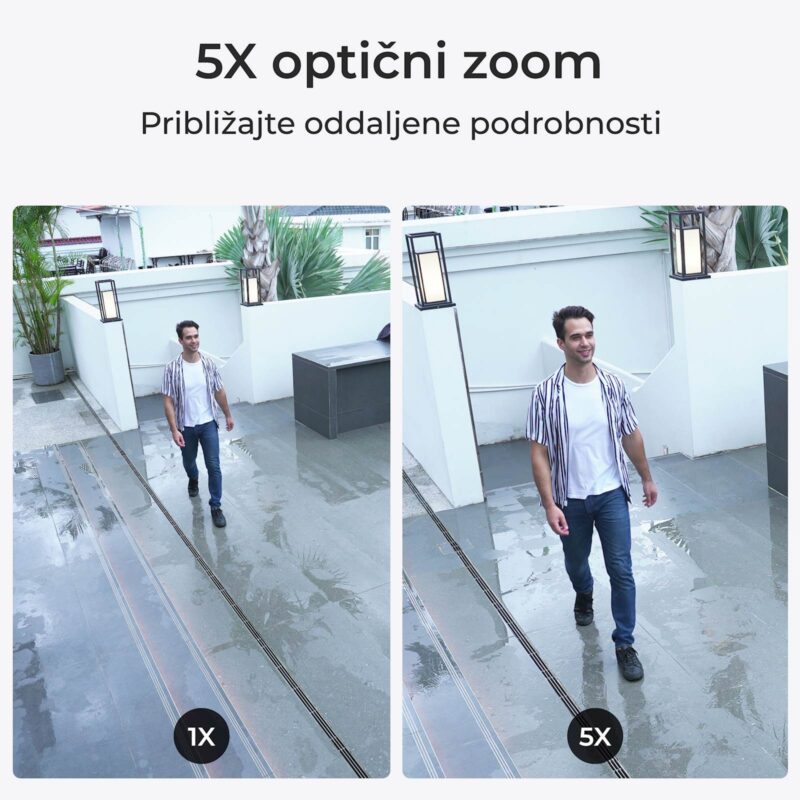 Reolink Ip Kamera serija P437 4K, Zunanja, IK 10 odporna, 5x optični zoom, POE
