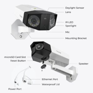 Reolink IP Kamera Duo serija P750 4K, 16MP, 180° panorama, zunanja, POE