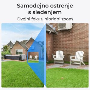 Reolink IP Kamera Trackmix Serija P760 4K, Zunanja, Dvojna leča, Samodejno sledenje, POE