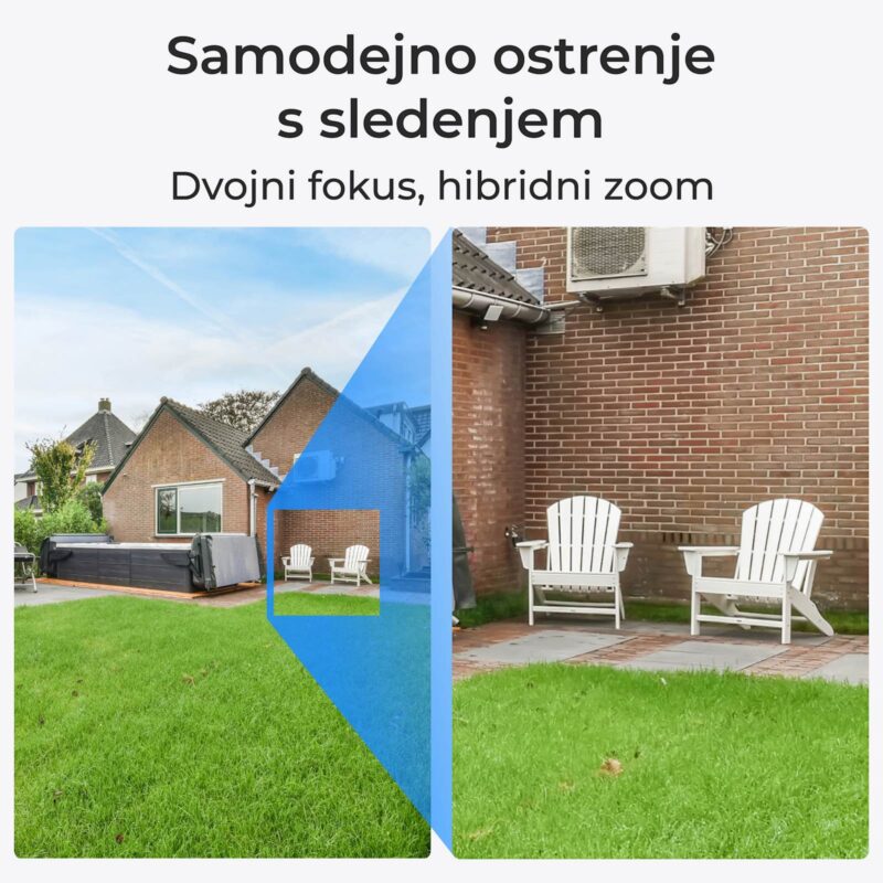 Reolink IP Kamera Trackmix Serija P760 4K, Zunanja, Dvojna leča, Samodejno sledenje, POE