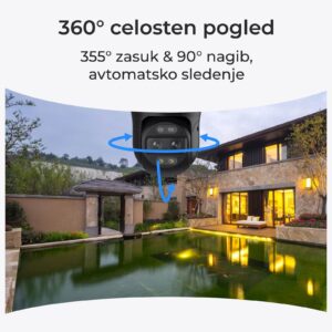 Reolink IP Kamera Trackmix Serija P760 4K, Zunanja, Dvojna leča, Samodejno sledenje, POE