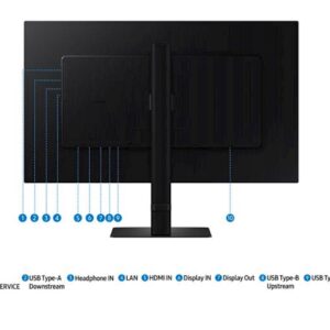 Monitor Samsung 27" S60UD ViewFinity S6, IPS, 2560x1440, DP, HDMI, USB-C