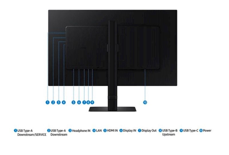 Monitor Samsung 27" S60UD ViewFinity S6, IPS, 2560x1440, DP, HDMI, USB-C