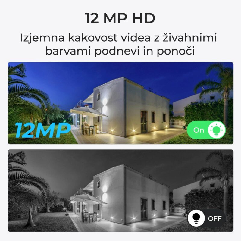 Reolink Ip Kamera serija P340 4K, Zunanja, 12MP, Barvni nočni vid, Bullet POE