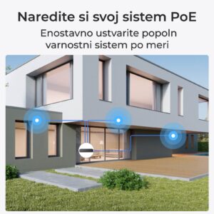 Reolink Ip Kamera serija P344 4K, 12MP, Barvni nočni vid, Dome POE