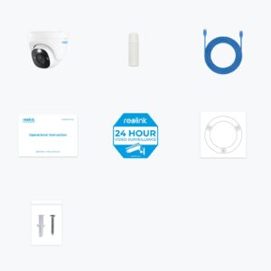 Reolink Ip Kamera serija P344 4K, 12MP, Barvni nočni vid, Dome POE