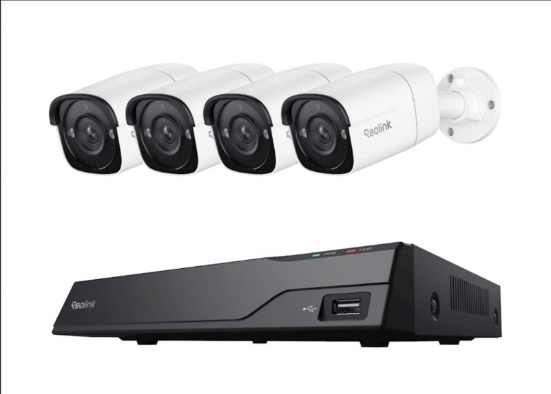 Reolink NVR snemalnik NVS8-5MB4 5MP, 8 kanalni NVR z 2TB HDD, 4x Kamera POE