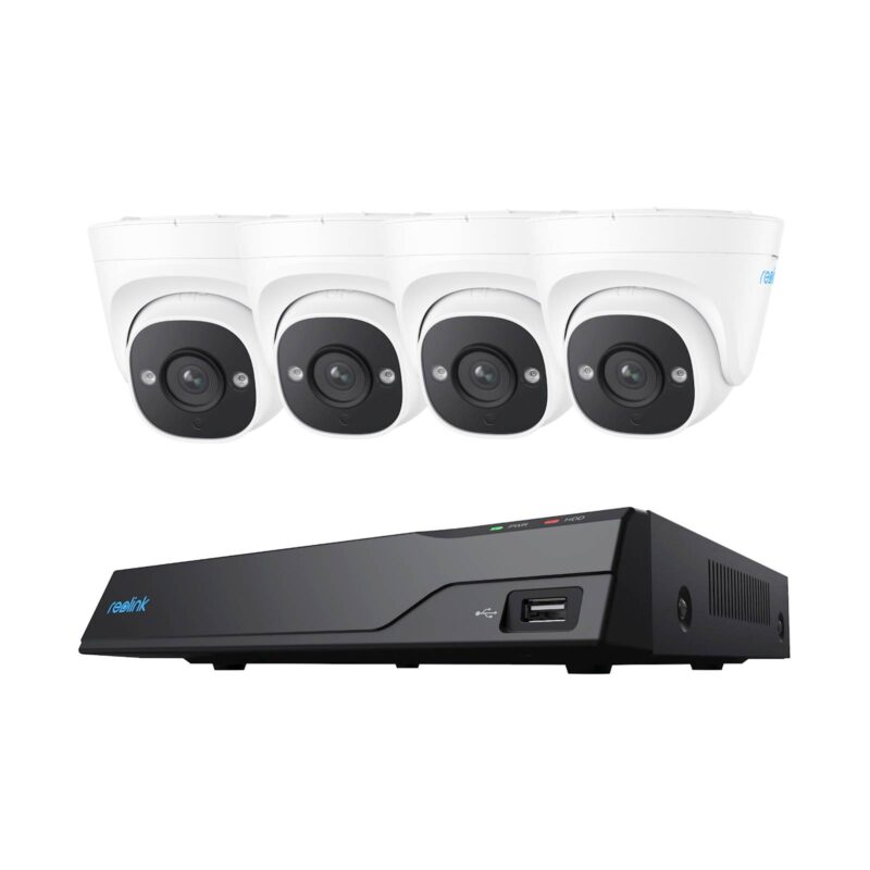 Reolink NVR snemalnik NVS8-5MD4 5MP, 8 kanalni NVR, 2TB HDD, 4x kamera POE
