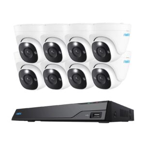 Reolink NVR snemalnik NVS16-8MD8 4K, 8MP, 16 kanalni NVR, 4TB HDD, 8x Kamera POE