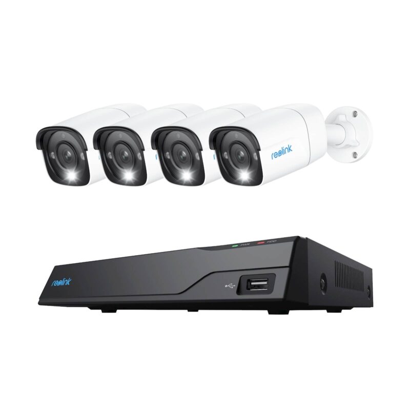 Reolink NVR snemalnik NVS8-12MB4 4K, 12MP, 8 kanalni NVR, 2TB HDD, 4x kamera POE