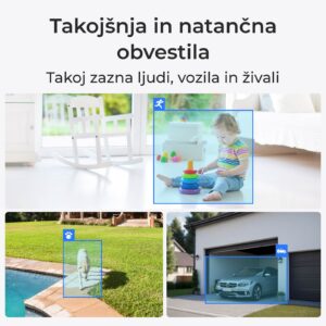 Reolink IP Kamera Argus serija B310 Komplet z Solarnim panelom, Baterijska, Nočno snemanje.