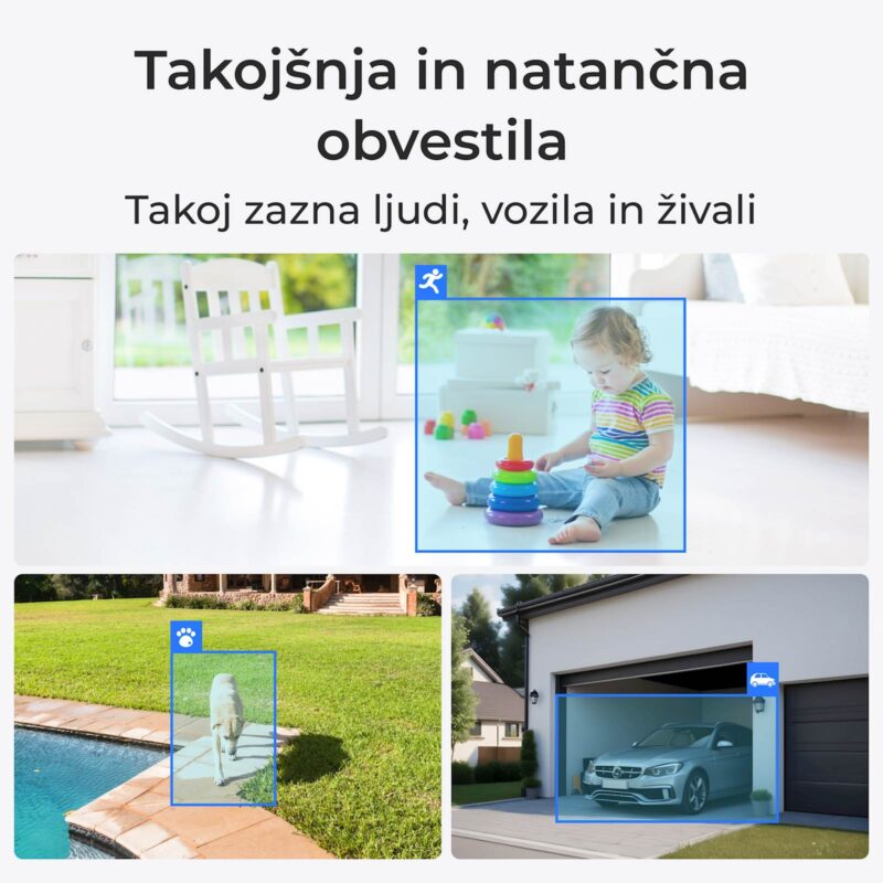 Reolink IP Kamera Argus serija B310 Komplet z Solarnim panelom, Baterijska, Nočno snemanje.