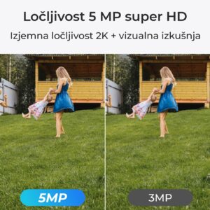REOLINK IP KAMERA ARGUS SERIJA B430 komplet, 5MP, Zunanja, Baterijska, Pan&Tilt, Barvni nočni vid,