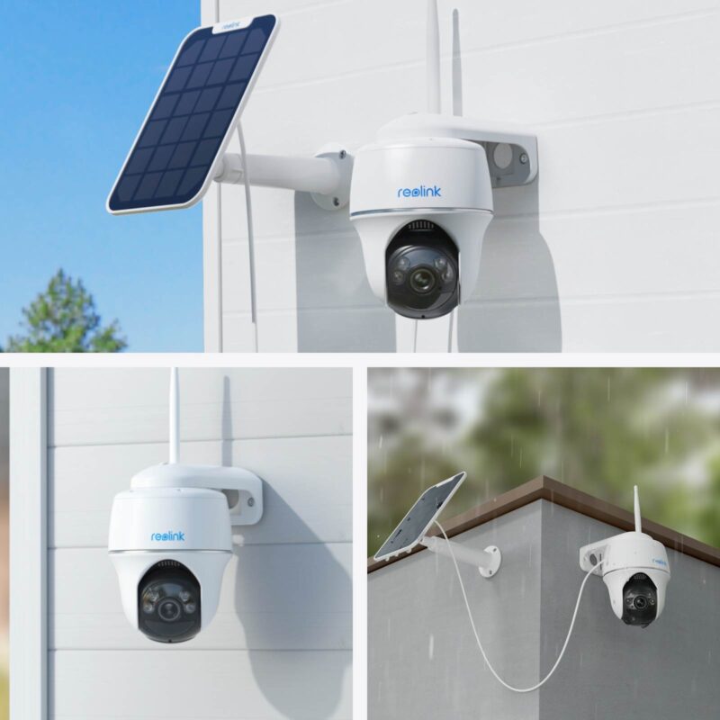 REOLINK IP KAMERA ARGUS SERIJA B430 komplet, 5MP, Zunanja, Baterijska, Pan&Tilt, Barvni nočni vid,