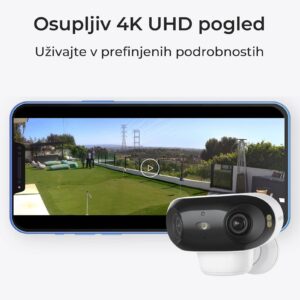 Reolink IP Kamera Argus serija B740X 4K, 180° dvojna leča, Barvni nočni vid ColorX, Baterijska.