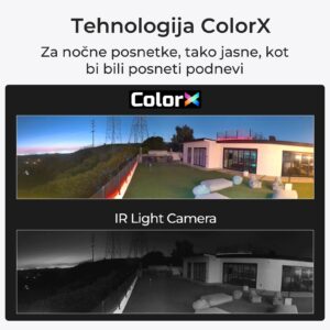 Reolink IP Kamera Argus serija B740X 4K, 180° dvojna leča, Barvni nočni vid ColorX, Baterijska.