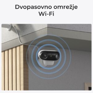 Reolink IP Kamera Argus serija B740X 4K, 180° dvojna leča, Barvni nočni vid ColorX, Baterijska.