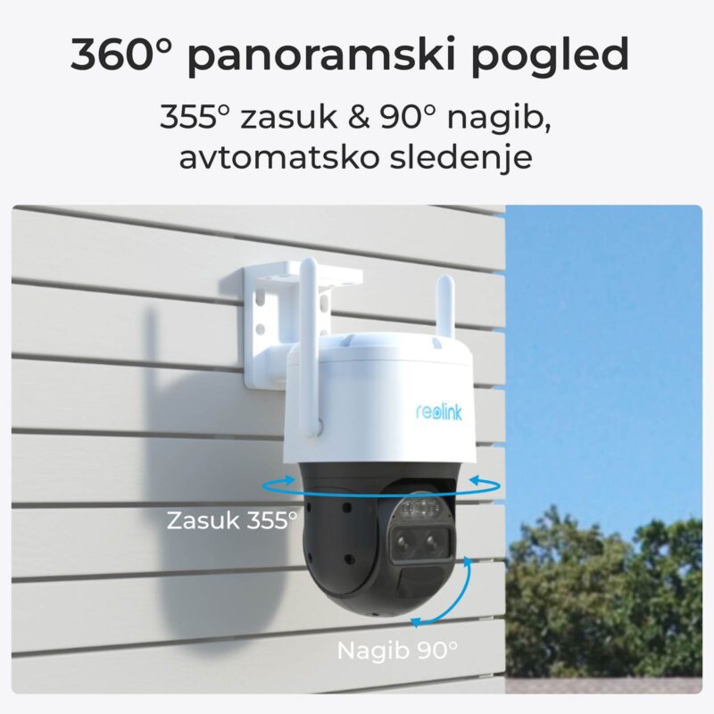 Reolink IP Kamera Trackmix Serija G770 4K, 8MP, 4G LTE, Samodejno sledenje, Baterijska