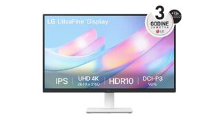 Monitor LG 27" 27US500-W UltraFine, IPS, 3840x2160, 2x HDMI, DP, bel