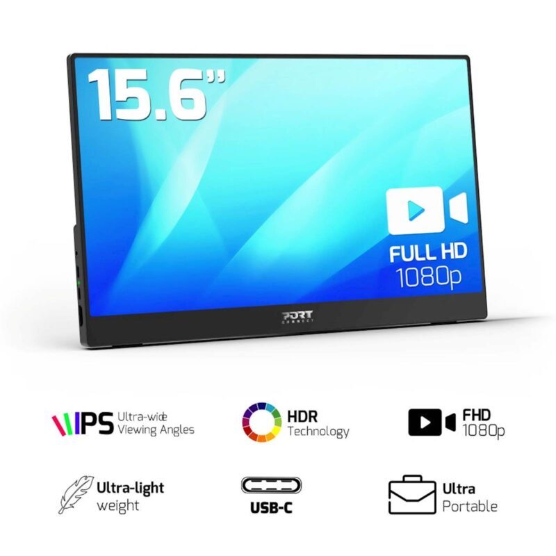 Prenosni monitor PORT FHD – brez funkcije dotika