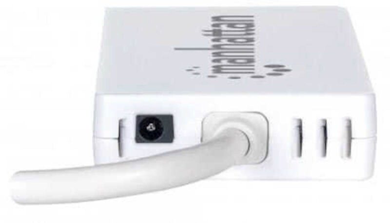 3-PORT USB 3.0 Type-C/A HUB z Ethernet Adapterjem