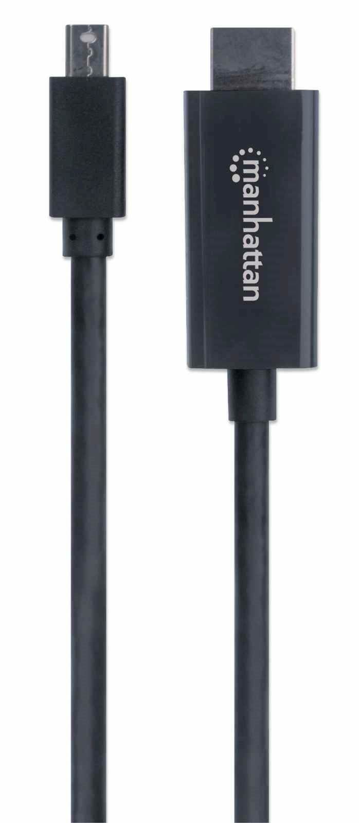 DisplayPort do HDMI kabel 4K@60Hz MANHATTAN 1m DisplayPort do HDMI kabel 4K@60Hz MANHATTAN 1m