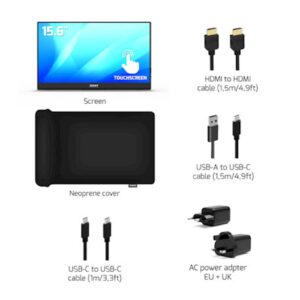 Monitor PORT prenosni FHD 15,6" zaslon na dotik