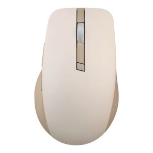 Miška ASUS SmartO Mouse MD200 Silent Plus, brezžična, Bluetooth® 5.0, RF 2.4GHz, Oat Milk